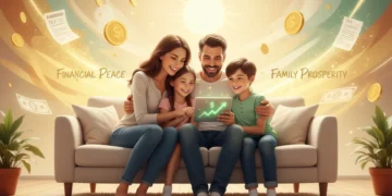 Smiling family benefiting from 2026 EITC financial relief