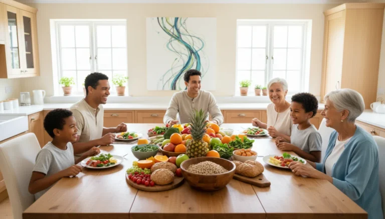 Family enjoying healthy meal with enhanced SNAP benefits in 2026