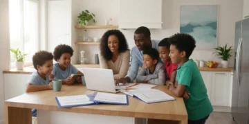 Family reviewing TANF 2026 documents at home