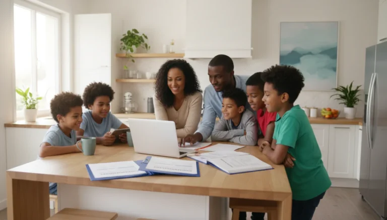 Family reviewing TANF 2026 documents at home