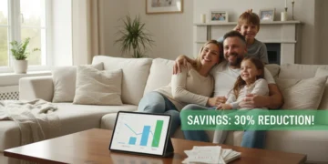 Happy family saving money on utility bills with 2026 assistance programs.