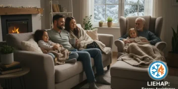 Family comfortable at home, symbolizing LIHEAP energy assistance benefits