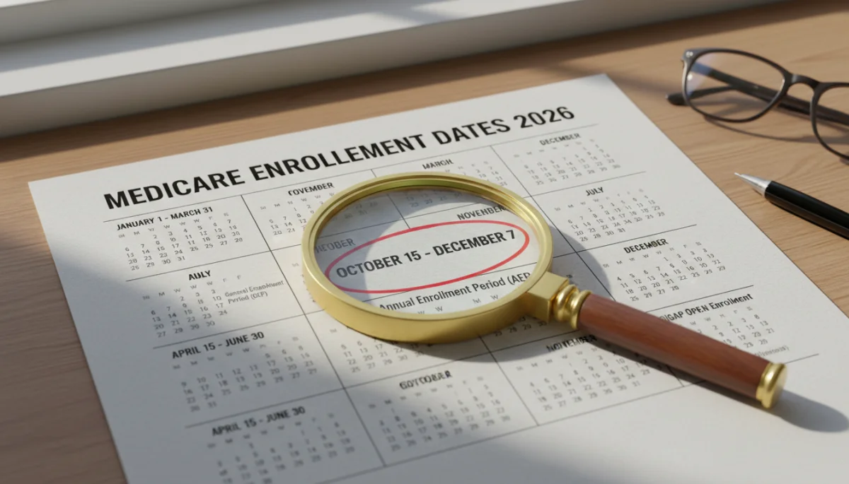 Calendar highlighting key Medicare Part D enrollment dates for 2026