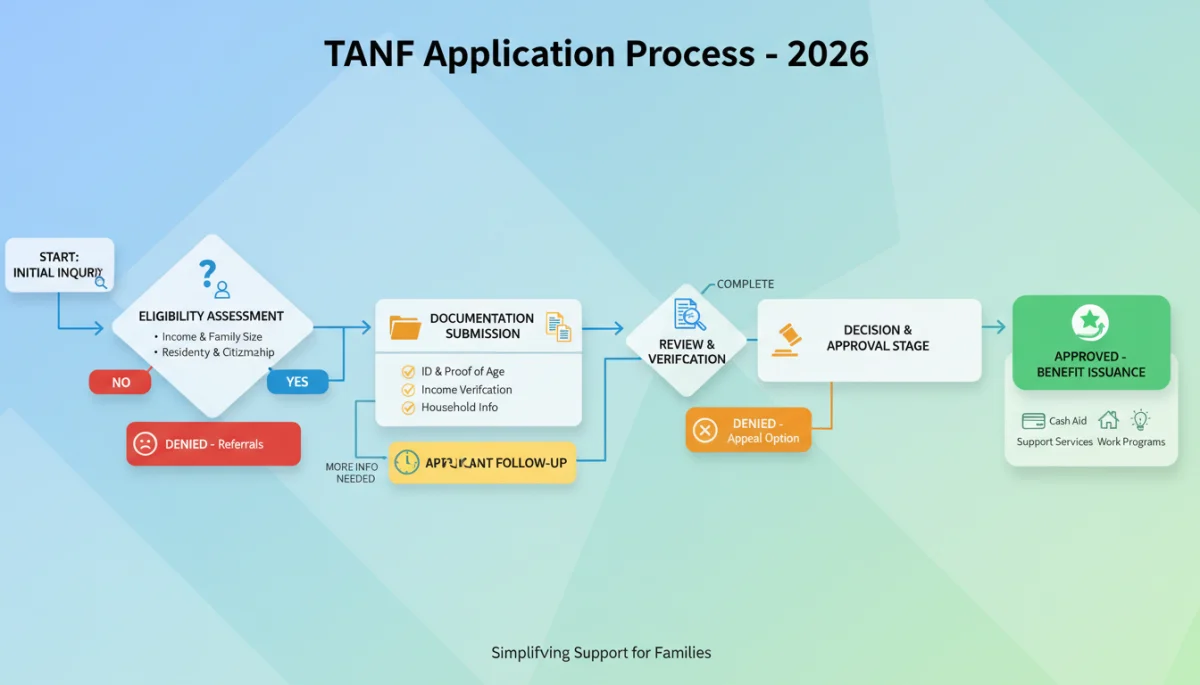 TANF 2026 application process flowchart