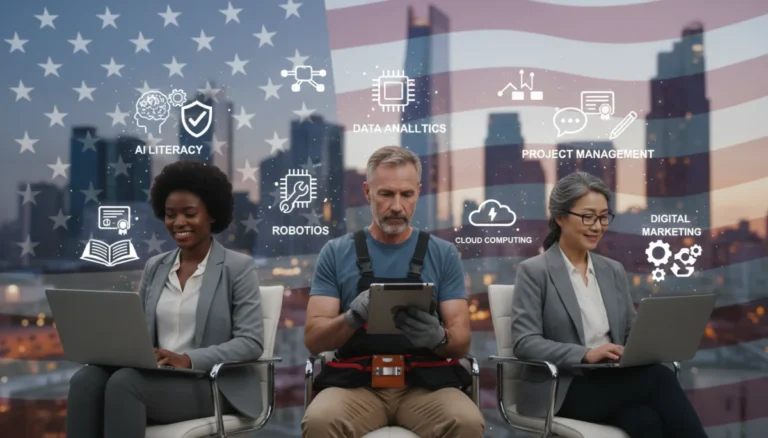 Diverse US workers learning with micro-credentials