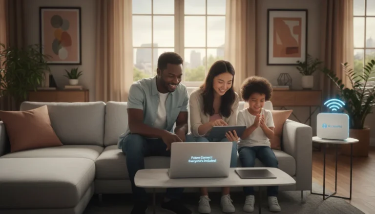 Family enjoying affordable high-speed internet with ACP benefits in 2026