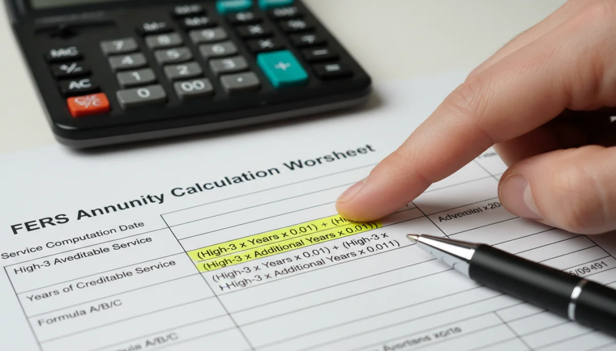 Detailed calculation of FERS annuity benefits